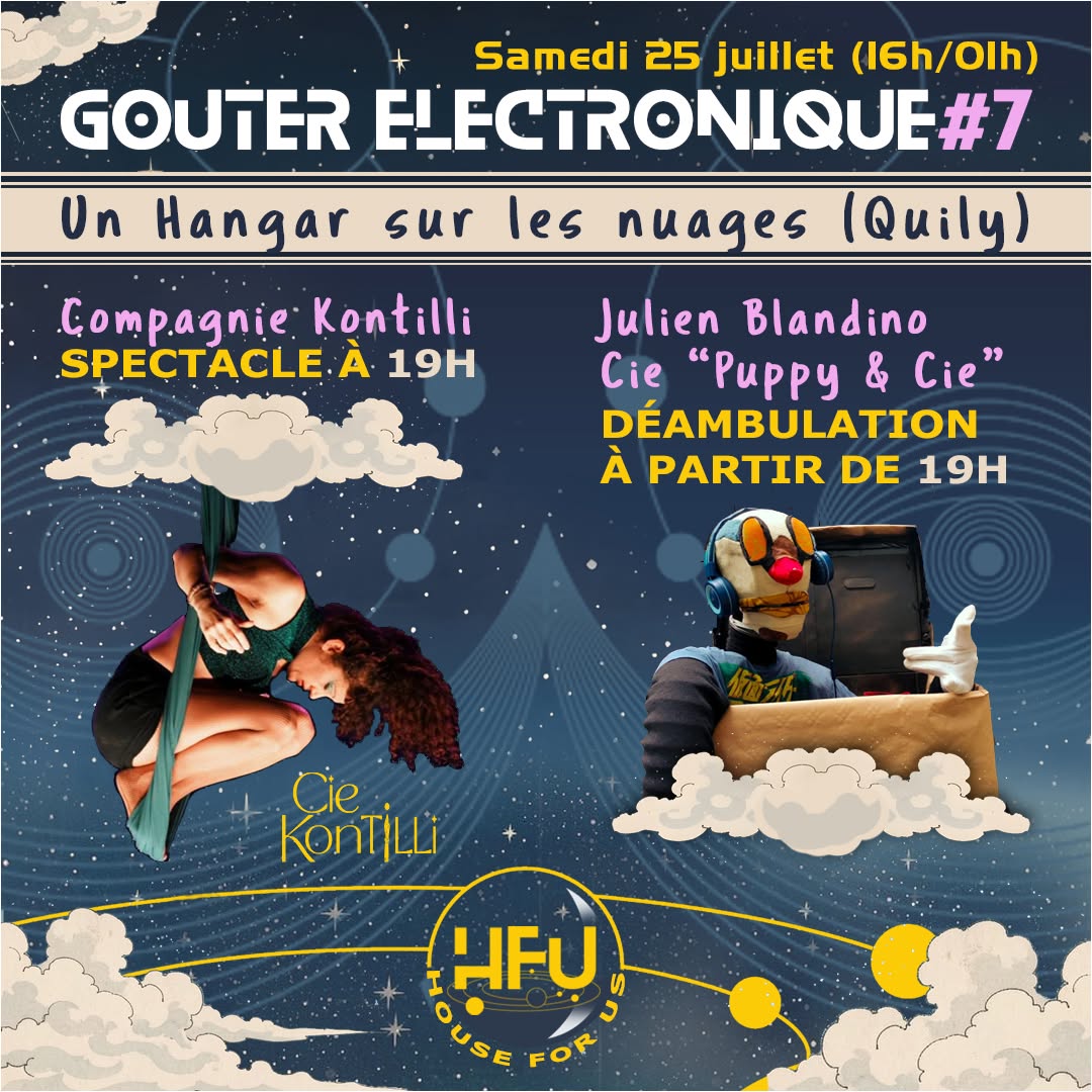 Affiche des spectacles du Goûter Électronique #7